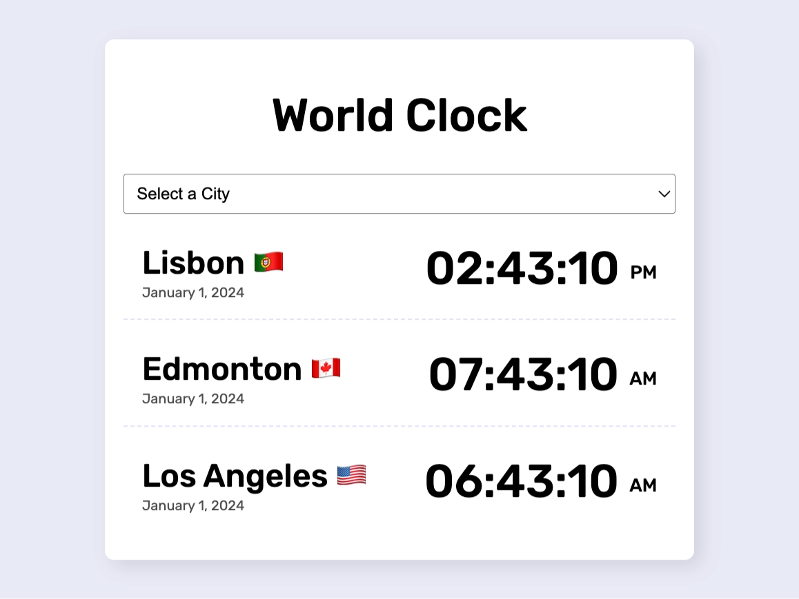 World Clock App